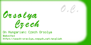 orsolya czech business card